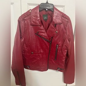 Red motorcycle jacket